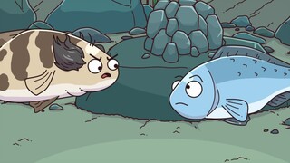 A corn kernel deceived the big fish