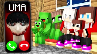 How UMA Called JJ and Mikey Family - in Minecraft Maizen!