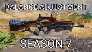 WEAPON BALANCE ADJUSTMENT "NERF AND BUFF" in SEASON 7 | COD MOBILE!