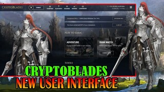 CRYPTOBLADE SNEAK PEAK NEW USER INTERFACE