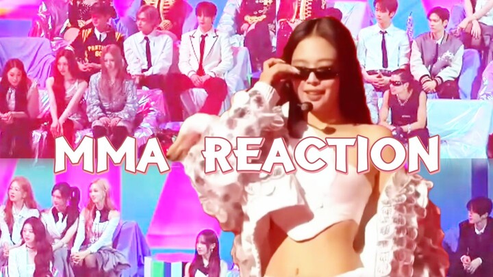 【4K góc chính diện】Phản ứng của Jennie phía dưới sân khấu MMA 2025 (aespa/IVE/RIIZE/BND/NCT WISH/ADP