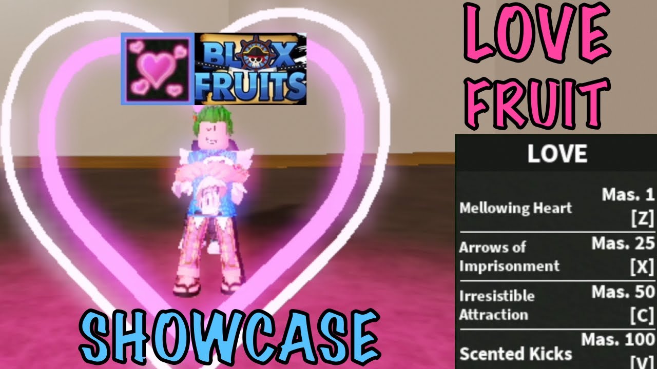 NEW* LOVE FRUIT FULL SHOWCASE IN BLOX FRUITS