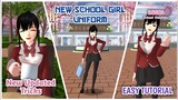 New School Girl Uniform Update | Easy Tutorial | Sakura School Simulator