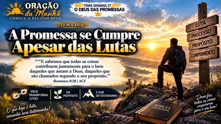 A Promessa se Cumpre Apesar das Lutas  | ORAÇÃO DA MANHÃ 12/09 |  Pr.Rodrigo Morais