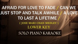 AFRAID FOR LOVE TO FADE /STOP AND TALK AWHILE/LOVE TO LAST A LIFETIME ( JOSE MARI CHAN / LOWER KEY )