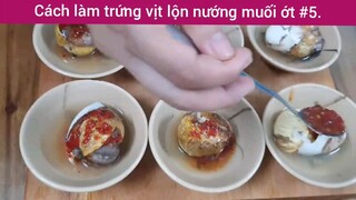 Cách làm trứng vịt lộn nướng muối ớt p5