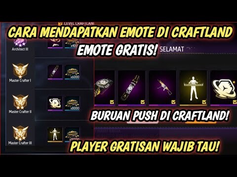 CARA MENDAPATKAN EMOTE CREATOR IN ACTION TERBARU DI CRAFTLAND || CARA CEPAT PUSH LEVEL CRAFTLAND