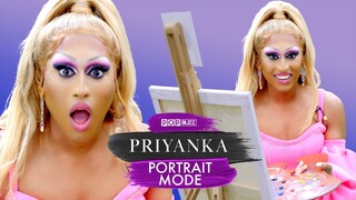 Priyanka Paints A Self-Portrait And Talks Drag Race & Girl Groups | Portrait Mode | PopBuzz Meets