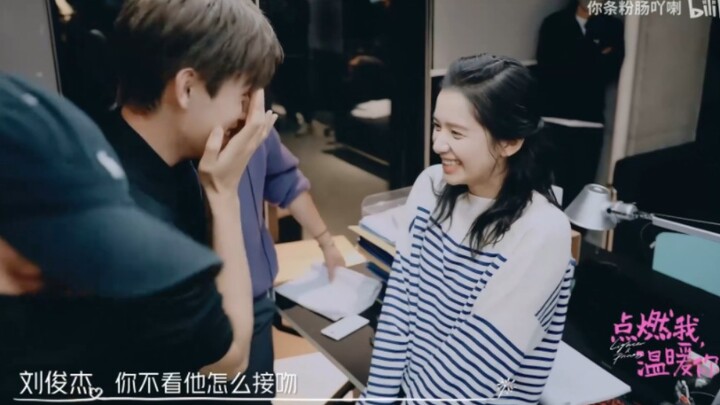 Wow, was the entire five-minute-long kiss scene cut into the behind-the-scenes footage? It actually 