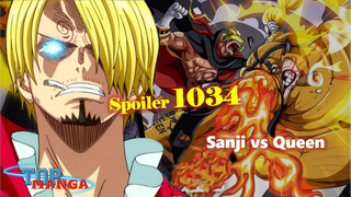 [Spoiler OP 1034]. Queen bệnh dịch sử dụng công nghệ Germa, đại chiến Sanji!