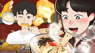 [Phụ đề tiếng Trung] Hoạt hình vài cm: Ăn một mình sau giờ làm - Bricken Fried Chicken & Food Stall 