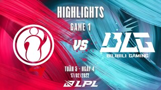 IG vs BLG | Highlights - Game 1 | Tuần 5 Ngày 4 | LPL Mùa Xuân 2022