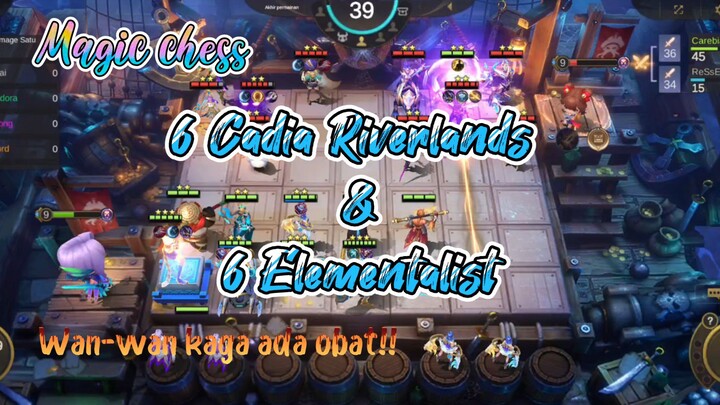 Magic chess MLBB Synergy 6 cadia riverlands & 6 Elementalist kaga ada obat!!