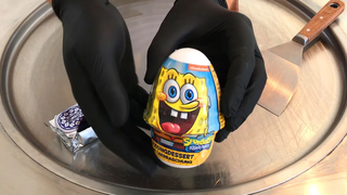 ไอศกรีมโรล Spongebob Pudding พร้อมเซอร์ไพรส์และคุกกี้โอรีโอ / โรลไอศครีมทอด