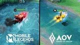 Mobile Legends VS Arena of Valor : Skill Effects Comparison