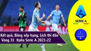 Kết quả & Bảng xếp hạng Vòng 31 Giải VĐQG Italia Serie A 2021-22