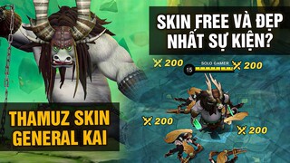 MLBB | THAMUZ GENERAL KAI: SKIN MIỄN PHÍ NGẦU NHẤT CẢ SỰ KIỆN KUNGFU PANDA? | Tốp Mỡ