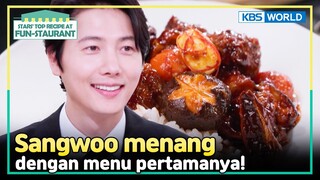 [IND/ENG] Menu yang membawa kemenangan pertama Sangwoo? | Fun-Staurant | KBS WORLD TV 240916