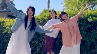 金秋天 安宥真 直井怜《Love On Top》舞蹈挑战🍚🤍