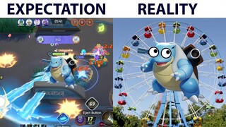 Blastoise Ferris Wheel Unite Move | Expectation vs Reality