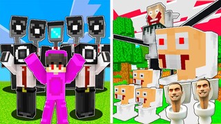 I Became SKIBIDI CAMERAMAN Boss to Defeat  SKIBIDI TOILET | Minecraft! (Tagalog)