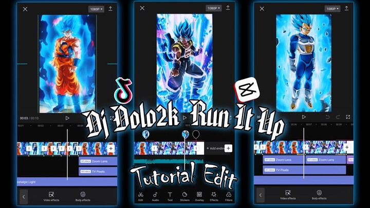 Dj Dolo2k Run It Up Edit Tutorial Tiktok Trend Capcut