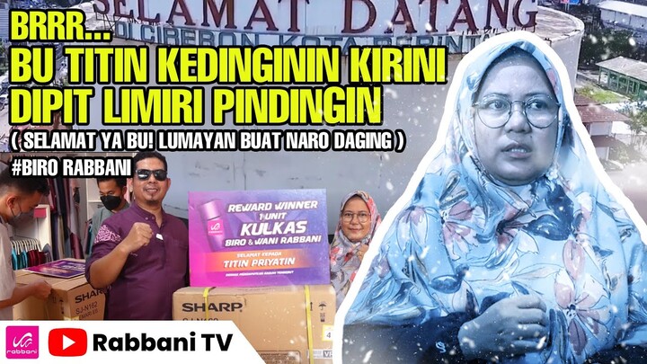 HADIAH KULKAS BARU BUAT BIRO RABBANI BIKIN ADEM SEPANJANG HARI #rabbani