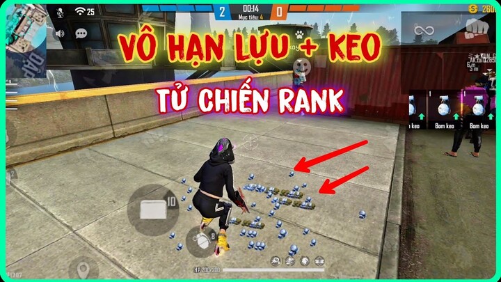 Free Fire | Bug Vô hạn Bom keo + Lựu đạn trong Tử Chiến Rank cực bá | Báo Hồng Gaming
