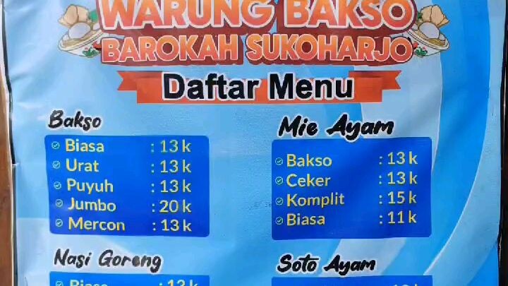 makan dibakso barokah sukoharjo