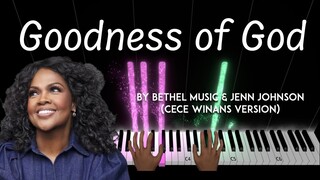 Goodness of God by Bethel Music feat. Jenn Johnson piano cover + sheet music & lyrics