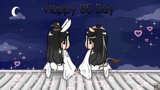 Yizhan Happy 95 day with lots of 🍭🍬🍬! Wang Yibo Xiao Zhan