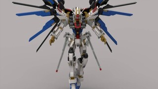 [Restoration] 1:45 scale Strike Freedom made of building blocks!