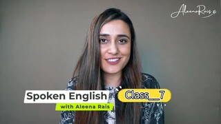 Spoken English course by Aleena Rais - Class 7