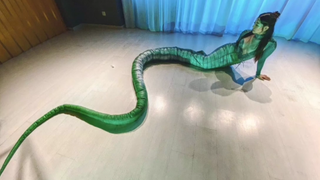 cos green snake tail customization