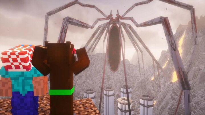 [Professional Dubbed & Self-Translated / SlipperyHC & Lookout3D] I Played the Minecraft Giant Spider