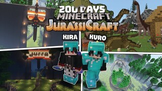 KiraMC Tóm Tắt 200 Ngày MINECRAFT CÔNG VIÊN KHỦNG LONG Sinh Tồn Cùng Đồng Bọn !!