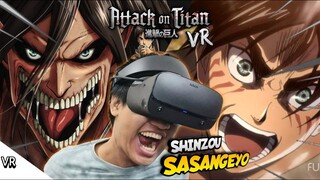 KETIKA TUBUHKU TERGORES, TITAN AKAN BANGKIT DARI TUBUHKU!! Attack on Titan VR [SUB INDO] ~Sasangeyo!