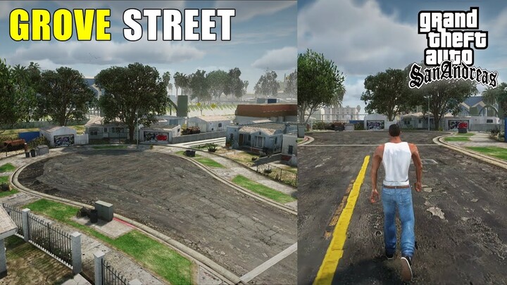 GTA 5 Grove Street in GTA San Andreas Mod