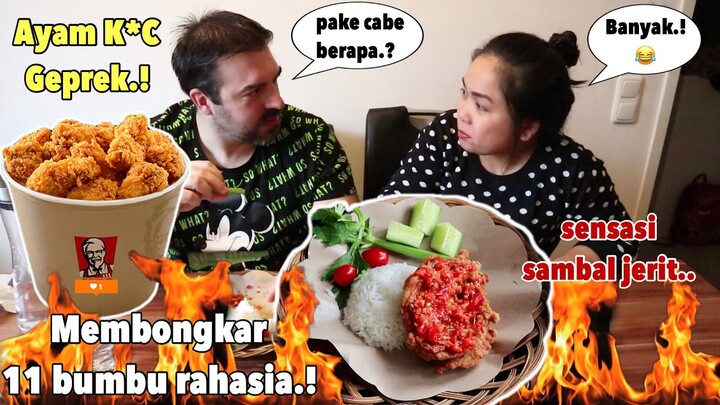 AYAM K*C GEPREK SAMBAL JERIT..SENSASI WARBIASAAK.!!!