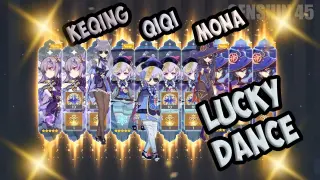 Keqing, Qiqi, And Mona Lucky Dance (Specialist) - Genshin Impact