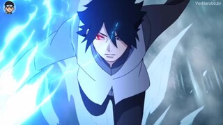 Sasuke le enseña en Chidori a Sarada, Sarada intenta usar el Chidori/Boruto capitulo 200 sub español