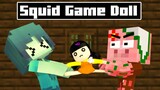 Monster School: Poor Zombie Girl and Squid Game Doll - Sad Story | Minecraft Animation