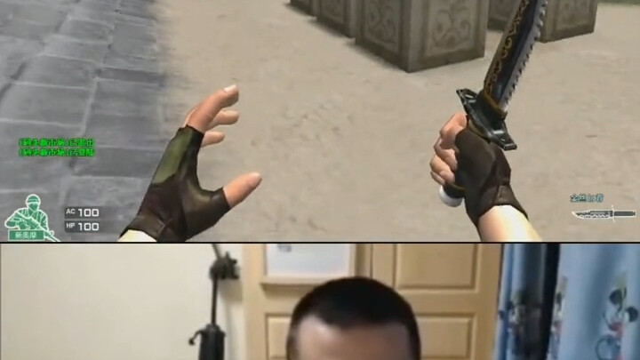 Who says gaming is unhealthy? Look at him—playing a few rounds of Blade & Soul and breaking into a s