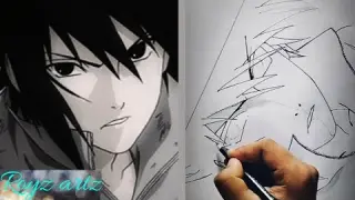 How to draw Sasuke Uchiha easy step-by-step || Anime drawing || Pencil || Royz artz