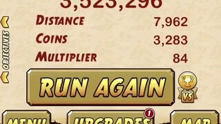 Phá kỉ lục game temple run