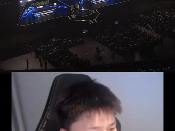 When the entire crowd is chanting your name, all you can do is grin foolishly in front of the screen