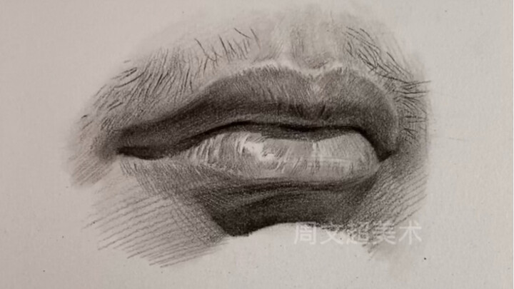 【رسم تخطيطي للرأس】 طريقة رسم الفم