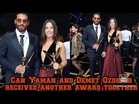 Can Yaman and Demet Ozdemir received another an award together