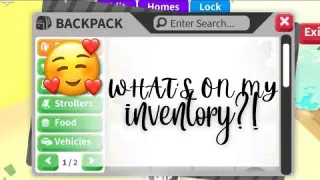 WHAT'S ON MY POOR INVENTORY IN ADOPT ME ROBLOX?