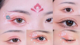 Trang điểm mắt, vẽ chu sa cổ trang Trung| Chinese ancient eyes makeup- Nhã Di Các.